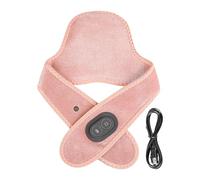 Heated Neck Cushion - USB Velvet 66 x 14 cm 128 g Massager with 3 Temperature Settings | Heated Wrap for Back and Shoulders, for Muscle Relaxation, Religemen