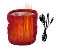 Heated Neck Gaiter - USB Electric Thermal Wrap with Woven Rope Texture | Fleece Lined Face at 3 Adjustable Speeds | Unisex Scarf for Skiing, Snowboarding