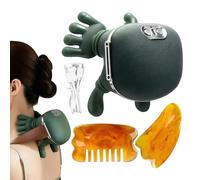Heated Neck Massager | 4D Wireless Portable Electric Beauty Device with Heating Function, Heated Neck and Shoulder Massager - For Hands Palm Head Muscles Body Hiking Sport Ex
