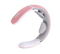 Heated Neck Massager - ABS Material Smart Wireless Neck Massager with Electrode Pads | Deep Tissue Massage Pillow with Heat | USB Rechargeable for Long Use | Portable Body Relaxer for Women and Elde