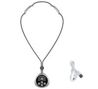 Heated Neck Massager - Portable Intelligent Heating, Shoulder Massager | EMS Cervical Relaxation Device | Fashion Pendant with 8 Modes, 19 Intensity, 3 Warm Settings for Men, Women