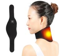 Heated Neck Support Brace USB Neck Heating Pad Neck Warmer Support Wrap Physical Therapy Electric Heated Neck Warmer Neck Pain Stiffness Headache Relief Ergonomic Cervical Collar for Men Women