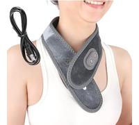 Heated Neck Wrap, Adjustable Ergonomic Massager, Neck Heat Wrap Massage Warmer, for Discomfort Relief Relaxation Men Women Office Home Travel Winter Christmas
