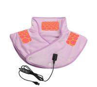 Heated Neck Wrap Microwavable Heating Pad | Electric Heating Shawl Shoulder Warmer USB Heated Shoulder Pad Warmer Scarf Wrap 3 Heat Levels Portable Neck for Office Travel Size