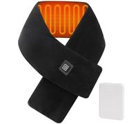 Heated Neck Wrap with 5000 mAh Power Bank, Cordless Heating Pad with Adjustable 3 Heat Settings, Soft Neck Warmer for Pain Relief, Muscle Relaxation, Portable Heated Neck Scarf