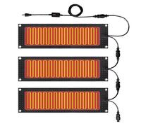 Heated Outdoor Mat New Model Waterproof Anti Slip Design,with Power Cord Electric Snow Melting Mats Trusted Snow and Ice Melting Mats,for Stairs Doorways Staircases,3Pcs