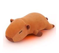 Heated Pad for Back Pain, 1.79lb Weighted Plush Capybara Microwave Heating Pad Plush for Pain Relief Heating Pads for Cramps Period Pain Relief Cuddle Heated Pad for Neck Shoulder Moist Heat Pad