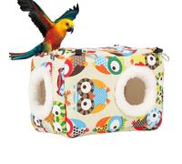 Heated Parrot Sleeping Pouch - Bird Warm Nest, Insulated Soft Bedding, Durable Hanging Strap | Cage Accessory For Tropical Birds Companion Birds Pet Comfort Warmth Safety Indoor Aviary Home