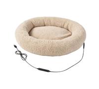 Heated Pet Bed 3 Timers 3 Temp Settings Adjustable Warming Soft Pet Pad | Electric Heat Cat Bed for Living Room Bedroom Balcony Kennel Cage Indoor Floor Apartment Home