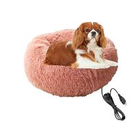Heated Pet Bed - Large Soft Fleece Water Heater, Cosy Electric Mattress, Non-Slip Base | Adjustable Temperature Dog Cat Bed for Cold Winter