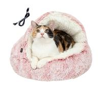 Heated Pet Bed, Warm Soft Kitten Cave, Warming Cat Nest - For Pet Owners Indoor Home Bedroom Recovery Phase Night Sleep Day Nap Rescue Shelter