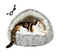 Heated Pet Bed | Winter Kitten Cave | Winter Kitten Warm Bed | for Pet Parents Cold Weather Home Office Recovery Period Nighttime Sleeping Daytime Napping Rescue Shelter Veterinary Clinic