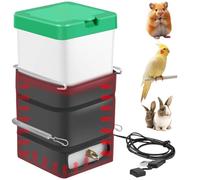 Heated Rabbit Water Bottle 35OZ No Drip Heated Water Bottle for Rabbits Animal 1Set USB Powered Rabbit Outdoor for Hamster Guinea Pigs Birds Pet Supplies