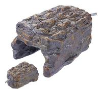 Heated Reptile Hiding Cave - Realistic Resin Rock, Secure Habitat Decor | Automatic Shut-Off Heater With Usb Heat Stage and Safe Basking Zone For Lizards, Turtles, Snakes, Geckos, And Amphibians