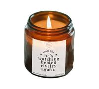 Heated Rivalry Gifts | Watching Heated Rivalry Again Padel Candle | Luxury Soy Wax | Hockey Romance Gifts (180ml (Amber Glass, 35-40hrs Burn), French Lavender, He's Watching)