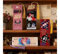 Heated Rivalry Inspired Bookmark Merch Stuff, Ilya Rozanov 81 Shane Hollander 24 Acrylic Bookmarks Gifts Accessories Merchandise for Fans Women Men Easter Birthday Book Lovers (4pcs Style D)