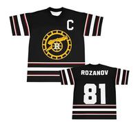 Heated Rivalry Jersey - Rozanov 81 Shane Hollander Short Sleeve Sports Shirts Men | Breathable Premium Modal Cotton Hockey Tee | Mens Sports T Shirt Novelty Gift for Fans Multicolor