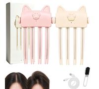 Heated Root Volumizer Clip, Wireless Heated Volumizing Root Lift Clip B) | Root Lifter Comb with 2 Heat Settings, Hair Volume Clip for Flat Fine Hair, Type-C Rechargeable, Wireless and Portable