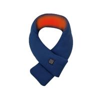 Heated Scarf for Women Men, USB Rechargeable Heat Scarf Winter Warm with 3 Heating Levels Fluffy Thermal Neckerchief Heating Pad for Neck Pain Relief for Men Women Outdoor (D-L01-Navy, One Size)