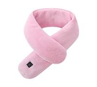 Heated Scarf, Heated Neck Warmer for Pain, Neck and Shoulder Heat Pad, Rechargeable Heat Scarf with 3 Heat Settings, Winter Keep Warm, No Battery (02-Pink)
