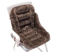 Heated Seat Chair Pad Cushion for Full Back, 3 Levels Temperature Control Office Chair Seat Cushion for Home Office Armchair - Electric Heated for Relaxation & Comfort(Brown)