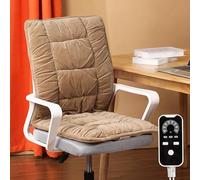 Heated Seat Cushion, Chair Heating Pad with 8 Temperature Settings and 1-5 H Timer, Large Heating Area Seat Heater for Home and Office(Beige)