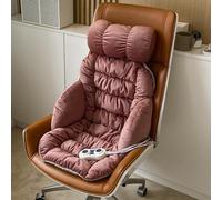 Heated Seat Cushion for Office Chair, Dual-Zone Temperature Control Chair Heating Pad, Office Seat Warmer for Winter(Red)