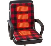 Heated Seat Cushion for Office Chair, Large Size Winter Seat Cushion Heating Pad, Anti Slip Elastic Fixing, Office Chair Warmer for Back, Lumbar, Hip, Thigh(Red)