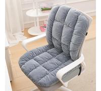 Heated Seat Cushion for Office Chair, USB Heated Seat Pad, 3-Temperature & Timer, Office Chair Pad for Back Waist HIPS Thighs Home Office Use (Light Grey)