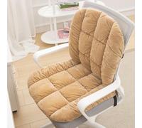 Heated Seat Cushion for Office Chair, USB Heated Seat Pad, 3-Temperature & Timer, Office Chair Pad for Back Waist HIPS Thighs Home Office Use (Khaki)