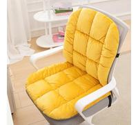 Heated Seat Cushion for Office Chair, USB Heated Seat Pad, 3-Temperature & Timer, Office Chair Pad for Back Waist HIPS Thighs Home Office Use (Yellow)