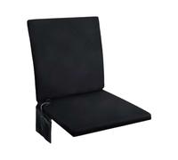 Heated Seat Cushion, USB Chair Pad with 3 Heat Levels for Camping (Black) | Dual-Zone Heat for Seat and Back with 2cm Padded Oxford Fabric, Side Pocket and Foldable Design for Stadium and Outdoor Use