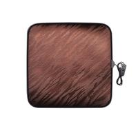 Heated Seat Cushion USB for The Car, Lightweight and Portable, Warm and Comfortable, Anti Slip and Stable Suitable for Winter Car Seats(Brown)