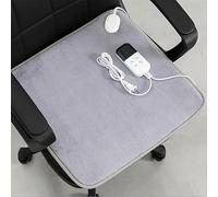 Heated Seat Cushion, Winter Seat Cushion Heating Pad, 12 Timer Setting & 9 Temperature Settings, Anti Slip Elastic Fixing, Office Chair Warmer for Back, Lumbar, Hip, Thigh(45x45cm)