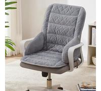 Heated Seat Cushion with 3 Heat Levels, USB Heating Thickened Seat Warmer, Detachable Headrest Seat Chair Handrail for Home Dining Room Chair(Grey)