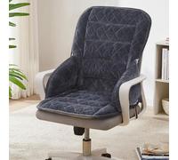 Heated Seat Cushion with 3 Heat Levels, USB Heating Thickened Seat Warmer, Detachable Headrest Seat Chair Handrail for Home Dining Room Chair(Black Gray)