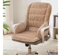 Heated Seat Cushion with 3 Heat Levels, USB Heating Thickened Seat Warmer, Detachable Headrest Seat Chair Handrail for Home Dining Room Chair(Khaki)