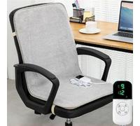 Heated Seat Cushion with Dual-Zone USB Heating and Adjustable Temperature Control for Office, Home, and Mobility Support