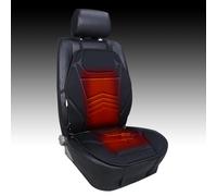 Heated Seat Cushion with Full Back Support for Home & Office Car Seat Cushion Soft Driver Seat Pad Non Slip Comfort Seat Protector Universal Chair Pad (Black, 18.5 * 38.19 inch)