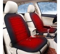 Heated Seat Cushion with Full Back Support for Home & Office Car Seat Cushion Soft Driver Seat Pad Non Slip Comfort Seat Protector Universal Chair Pad (Double Seat Cushion, 18.9 * 38.19 inch)