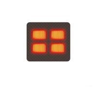 Heated Seat Pad with Interface Compatibility and 5V 2A Power Input for Broad Device and Power Bank Connectivity (Brown 45x45cm)
