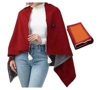 Heated Shawl Cordless 3 Heating Levels,2025 New Heated Shawl Cordless Cozy Portable Suitable for Office Home Rest, Car Travel, Outdoor Camping,Burgundy