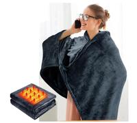 Heated Shawl Cordless for Women,2025 New Electric Blanket Washable Cozy Portable Suitable for Office Home Rest, Car Travel, Outdoor Camping,Gray