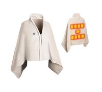 Heated Shawl Electric - Adjustable USB Warmer | Rechargeable Soft Blanket, Thermal Comfort Accessory for home school riding cycling travel camp cold winter picnic outdoors