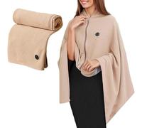 Heated Shawl Wraps for Women,Cordless Heated Blanket USB,Heated Shawl Wraps for Women,Portable Heated Blanket (Beige)