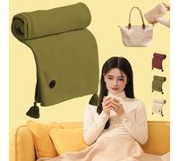 Heated Shawl Wraps for Women,Portable Electric Heated Shawl wrapfor Women,USB Heated Blanket,Rapid Heating and 3 Heating Levels, Portable Soft Zipper Electric Heated Blanket Shaw (Green)