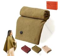 Heated Shawl Wraps for Women, Portable Heated Shawl, Wearable Electric Blanket with 3 Heating Settings, for Camping Sleeping Road Trip Reading Working (Green)