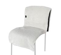 Heated Sherpa Chair Pad, Only Powered by USB Power Bank Adjustable Temperature Cushion Mat Heated Sherpa Chair Cover Blanket for Home Camping Traveling(135x48cm)