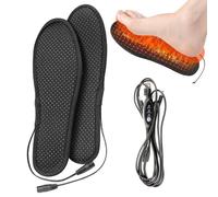 Heated Shoe Insoles - USB Short Plush Outdoor Heating Warmer - Non-Slip Electric Thermal Insoles, Rechargeable Foot Warmer For Men And Women