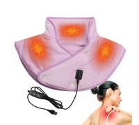 Heated Shoulder Cushion with Electric Massage - Wrap and Microwave Safe to Relieve Muscle Tensions | Comfortable Design For Home And Office